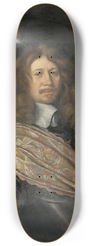 Matthus Merian the elder - Carl Gustaf Wrangel af Salmis, 1613-1676 8.25 inch art skate deck