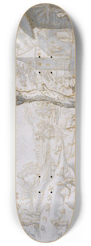 Matthus Merian the elder - Jahreszeitenbild Sommer 8.25 inch art skate deck