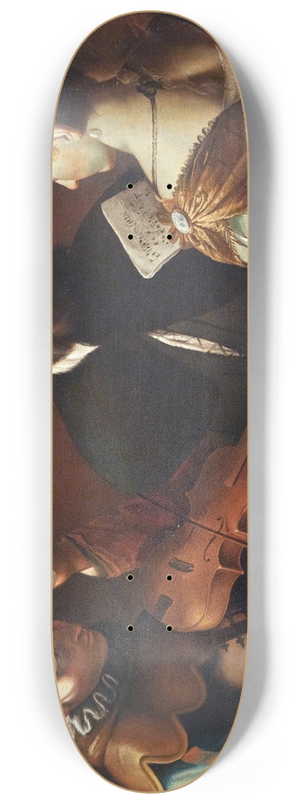 Mattia Preti - Concertino With A Violin Player 8.25 inch art skate deck