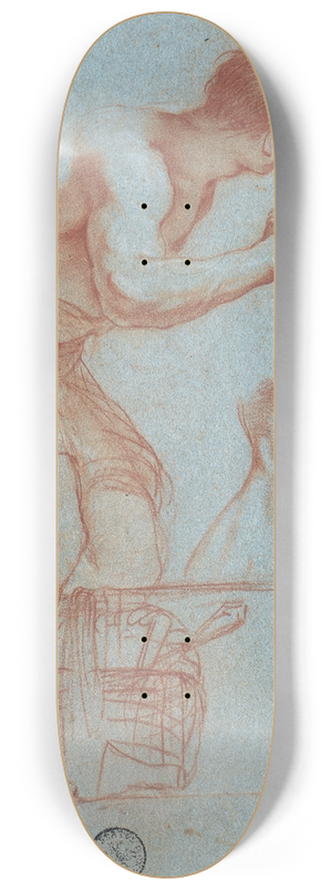 Mattia Preti - Flying Angel 8.25 inch art skate deck