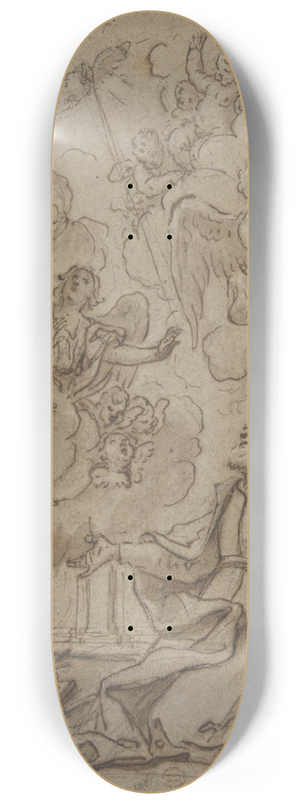 Mattia Preti - Saint in Ecstasy 8.25 inch art skate deck