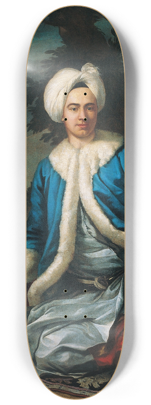 Antoine De Favray - A European in Turkish Costume 8.25 inch art skate deck