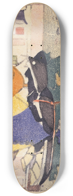 Maud Sherwood - Venetian fishing boats 8.25 inch art skate deck