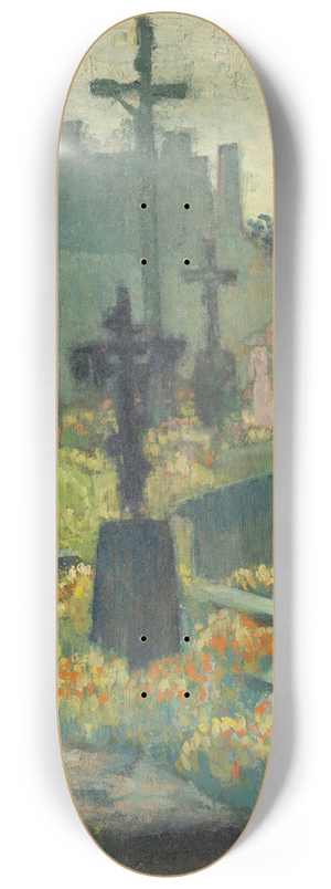 Maurice Denis - Cimetire en fleurs 8.25 inch art skate deck Maurice Denis - Cimetire en fleurs 8.25 inch art skate deck