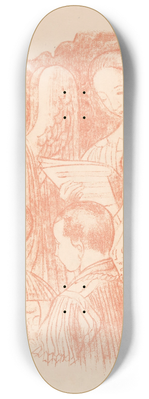 Maurice Denis - Drie zingende engelen en twee koorknapen tijdens de Heilige Mis 8.25 inch art skate deck