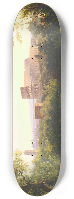 Antoine-Flix Boisselier - View of the Colosseum from the Orti Farnesiani 8.25 inch art skate deck Antoine-Flix Boisselier - View of the Colosseum from the Orti Farnesiani 8.25 inch art skate deck