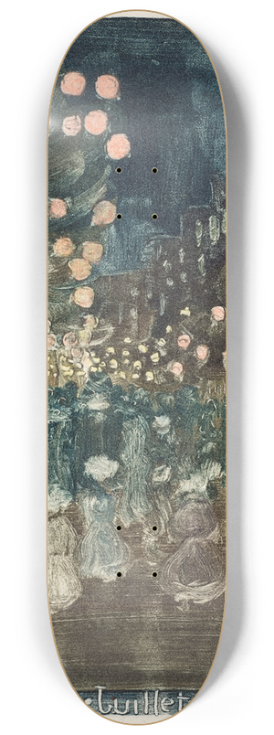 Maurice Prendergast - Bastille Day 8.25 inch art skate deck Maurice Prendergast - Bastille Day 8.25 inch art skate deck