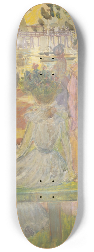 Maurice Prendergast - Late Afternoon, Summer 8.25 inch art skate deck