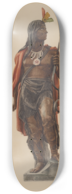 Maurice Van Felix - Cigar Store Indian 8.25 inch art skate deck