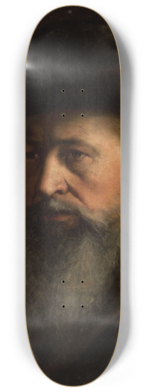 Maurycy Gottlieb - Portrait of a rabbi 8.25 inch art skate deck