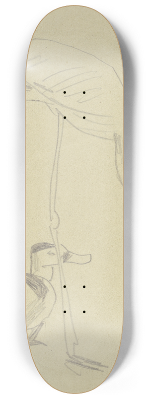 Max Beckmann - A flamingo and a duck 8.25 inch art skate deck