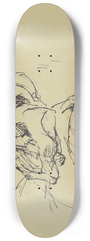 Max Beckmann - Cat 8.25 inch art skate deck