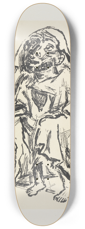 Max Beckmann - Der Bettler 8.25 inch art skate deck Max Beckmann - Der Bettler 8.25 inch art skate deck