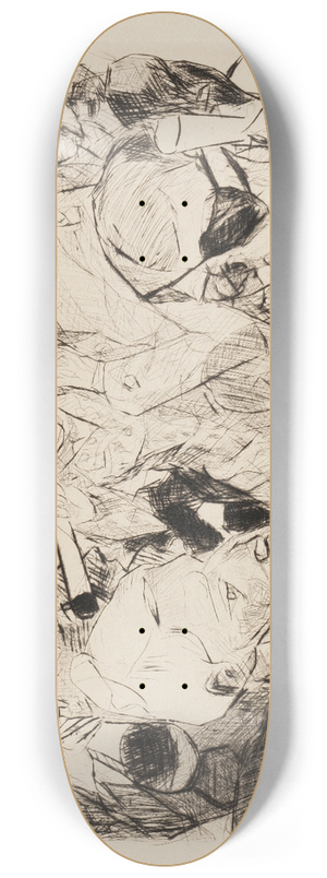 Max Beckmann - Gesichter Pl.03 8.25 inch art skate deck