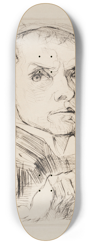 Max Beckmann - Gesichter Pl.05 8.25 inch art skate deck