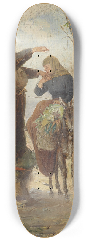 Adolf Humborg - Begegnung auf der Landstrae 8.25 inch art skate deck