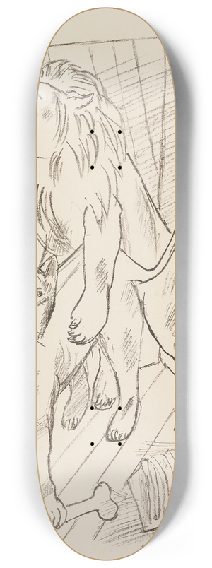 Max Beckmann - Lwenpaar 8.25 inch art skate deck Max Beckmann - Lwenpaar 8.25 inch art skate deck