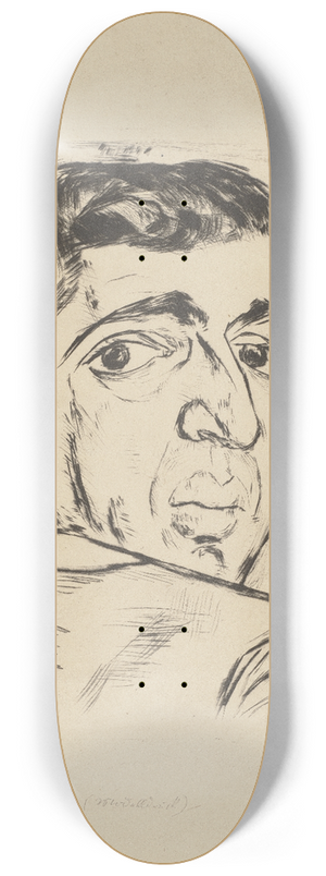 Max Beckmann - Portrait of J. B. Neumann 8.25 inch art skate deck