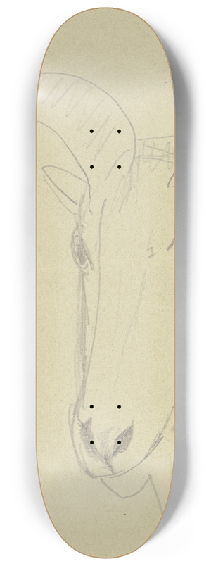 Max Beckmann - Ram head 8.25 inch art skate deck