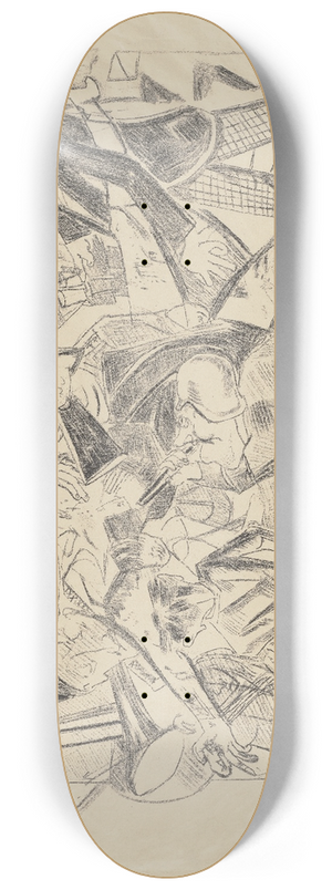 Max Beckmann - The Martyrdom 8.25 inch art skate deck