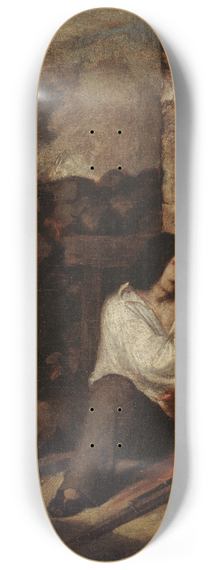 Antoine Johannot - pisode de la rvolution de 1848 8.25 inch art skate deck