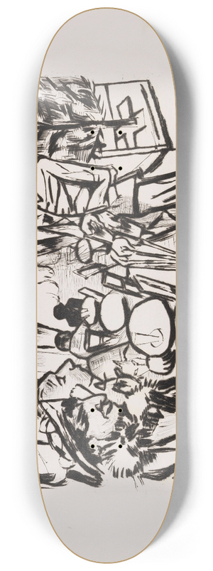 Max Beckmann - Weihnachten 8.25 inch art skate deck