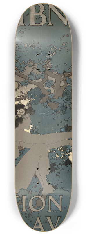 Maxfield Parrish - Scribners fiction number. August 8.25 inch art skate deck