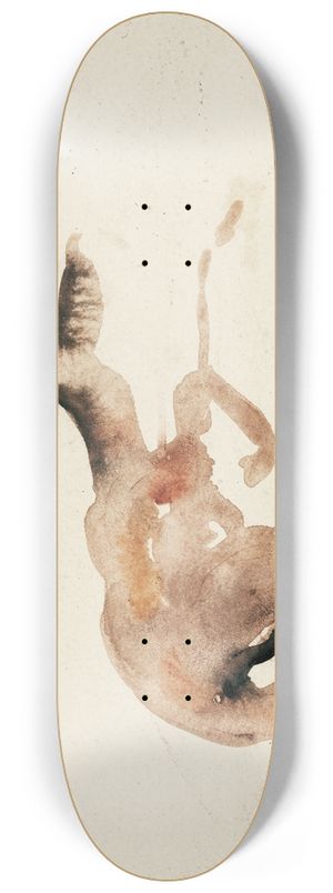 Antoine-Louis Barye - A Doe Lying 8.25 inch art skate deck