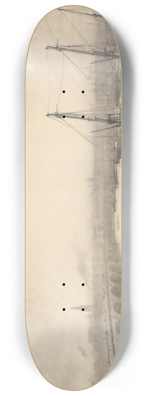 Maxime Lalanne - View ofBordeaux 8.25 inch art skate deck