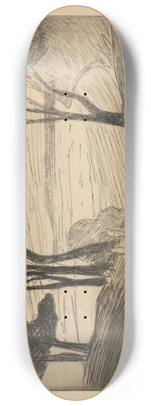 Maxime Maufra - La mer ou Coucher de Soleil 8.25 inch art skate deck