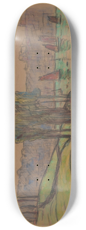 Maxime Maufra - Les Voiliers rouges, Douarnenez 8.25 inch art skate deck