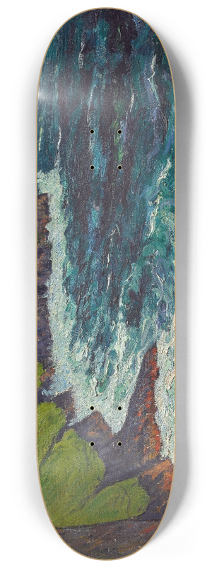 Maxime Maufra - The Cliffs at Beg-ar-Fry, Saint-Jean-du-Doigt 8.25 inch art skate deck