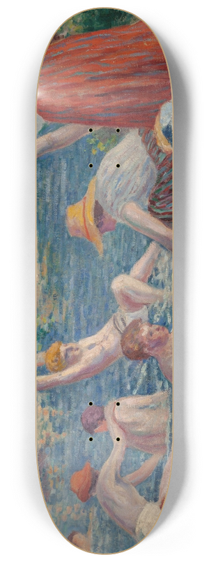 Maximilien Luce - Baignade dans la Cure 8.25 inch art skate deck