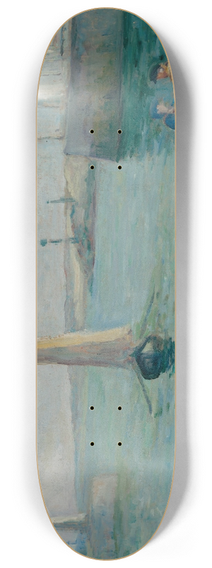 Maximilien Luce - Honfleur, Pcheurs sur le Port 8.25 inch art skate deck