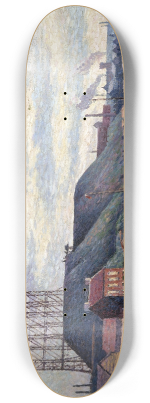 Maximilien Luce - Les terrils de Sacr Madame 8.25 inch art skate deck