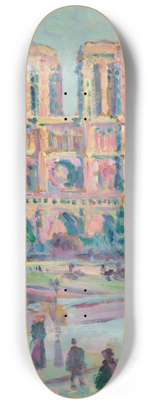 Maximilien Luce - Notre-Dame de Paris 8.25 inch art skate deck