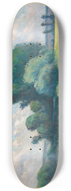 Maximilien Luce - Rolleboise, Le petit bras de Seine 8.25 inch art skate deck