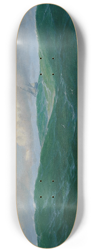 Max Jensen - Ship on Rough Seas 8.25 inch art skate deck Max Jensen - Ship on Rough Seas 8.25 inch art skate deck