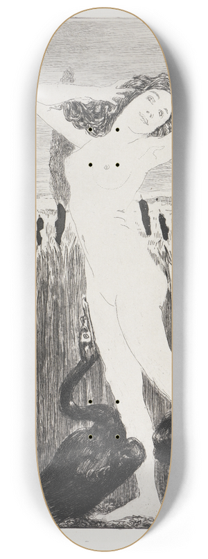 Max Klinger - Am See (Zelt, Opus XIV, 1. Teil, Nr. 3) 8.25 inch art skate deck