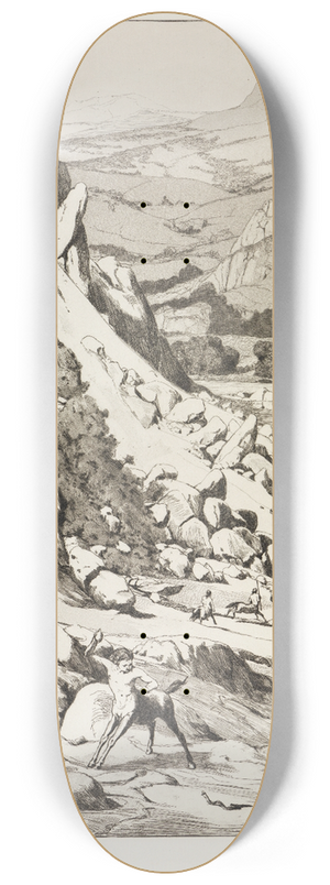 Max Klinger - Bergsturz (Intermezzi, Opus IV, Blatt 6) 8.25 inch art skate deck