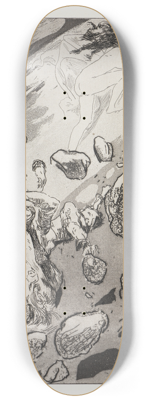 Max Klinger - Bergsturz (Zelt, Opus XIV, 1. Teil, Nr. 20) 8.25 inch art skate deck