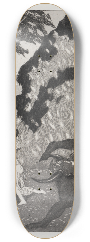 Max Klinger - Der Stier (Zelt, Opus XIV, 1. Teil, Nr. 6) 8.25 inch art skate deck