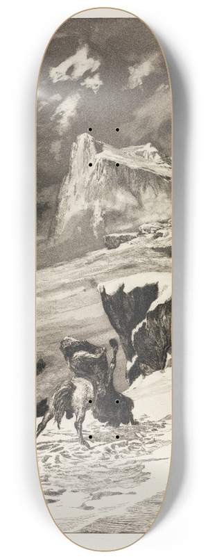 Max Klinger - Kmpfende Centauren (Intermezzi, Opus IV, Blatt 5) 8.25 inch art skate deck