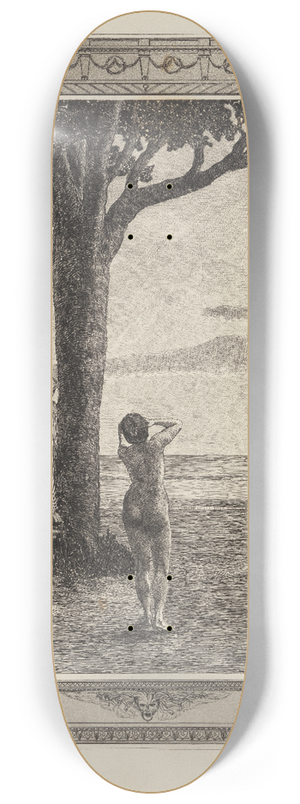 Max Klinger - Psyche verlassen (Amor und Psyche, Opus V, Blatt 22) 8.25 inch art skate deck