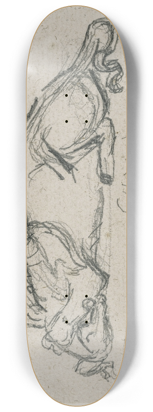 Antoine-Louis Barye - Tigre dvorant un gavial 8.25 inch art skate deck Antoine-Louis Barye - Tigre dvorant un gavial 8.25 inch art skate deck