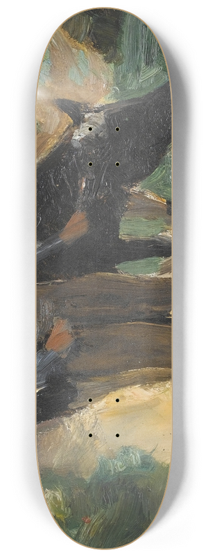 Max Liebermann - A farmer with his cow 8.25 inch art skate deck Max Liebermann - A farmer with his cow 8.25 inch art skate deck