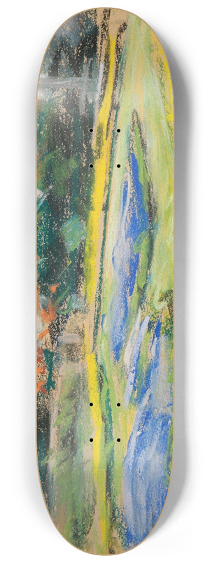 Max Liebermann - Blumenterrasse im Wannseegarten nach Nordwesten 8.25 inch art skate deck