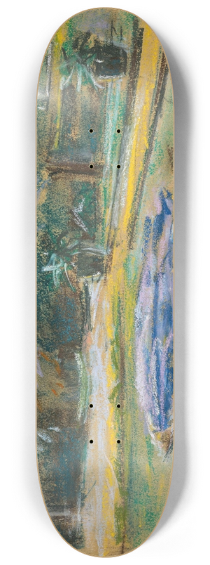 Max Liebermann - Die Blumenterrasse im Wannseegarten nach Nordosten 8.25 inch art skate deck