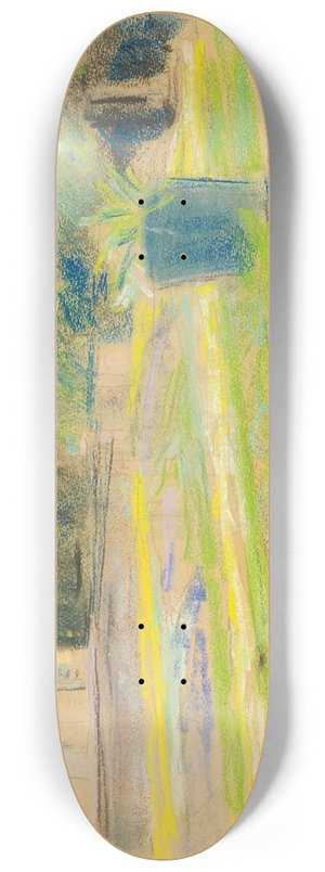 Max Liebermann - Die Blumenterrasse im Wannseegarten nach Nordwesten 8.25 inch art skate deck