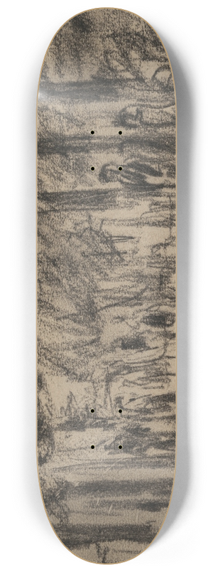 Max Liebermann - Dorfstrae mit Passanten 8.25 inch art skate deck Max Liebermann - Dorfstrae mit Passanten 8.25 inch art skate deck